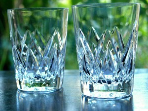Stuart Crystal York Whiskey Tumbler Pair Double Old Fashioned Vintage Mint Ebay