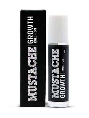 Beardo Mustache Growth Roll On with Almond & Coconut Oil Easy to use - 8 ml