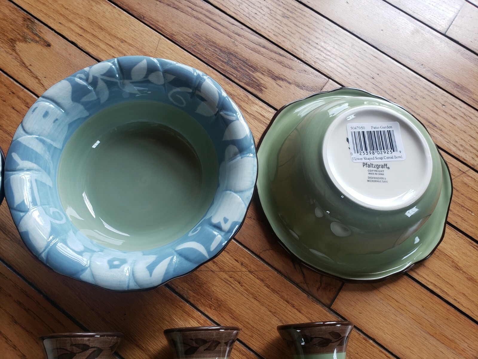 Pfaltzgraff Patio Garden Gravy Soup Dessert Bowl Sugar Creamer Coffee Mug Butter