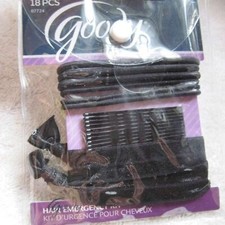 18 Goody Black Hair Emergency Kit Bobby Pins Ouchless Ribbon Elastics Pouch Prep