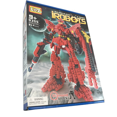 LOZ 814 pcs 3D iRobots Building Blocks Toy Ages 9+ D Series Diamond Blocks 9355
