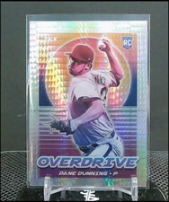 2021 Panini Chronicles Dane Dunning Overdrive Hyper /299 Prizm Rangers RC
