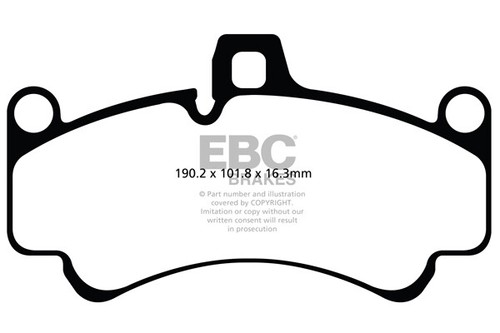 EBC Orangestuff Pad & Line Kit for Porsche 911 (997) (Cast Disc) 3.6 GT3 06>10 - Picture 2 of 3