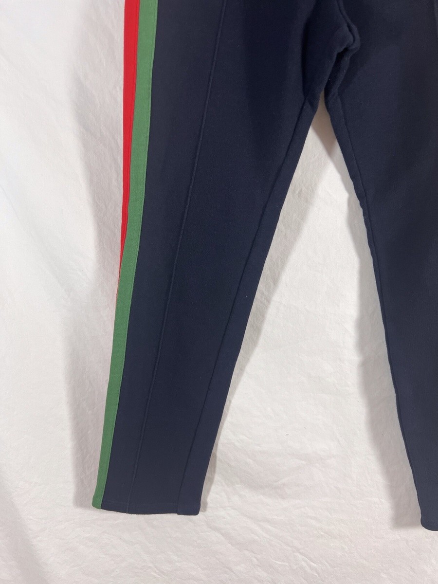 GUCCI Blue Cotton Stripped Kid's Jogging Pants Made in Italy