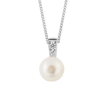 Sterling Silver Pearl Pendant 925 Hallmarked British Made All Chain Lengths