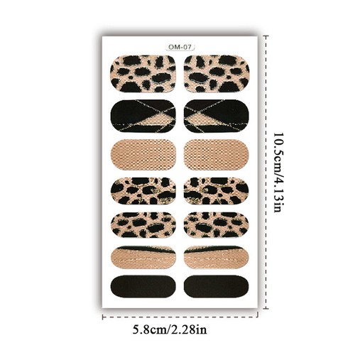 Leoparden-Nagelkunstaufkleber Stilvolle Selbstklebende Nagelfolien ≌ - Bild 4 von 35