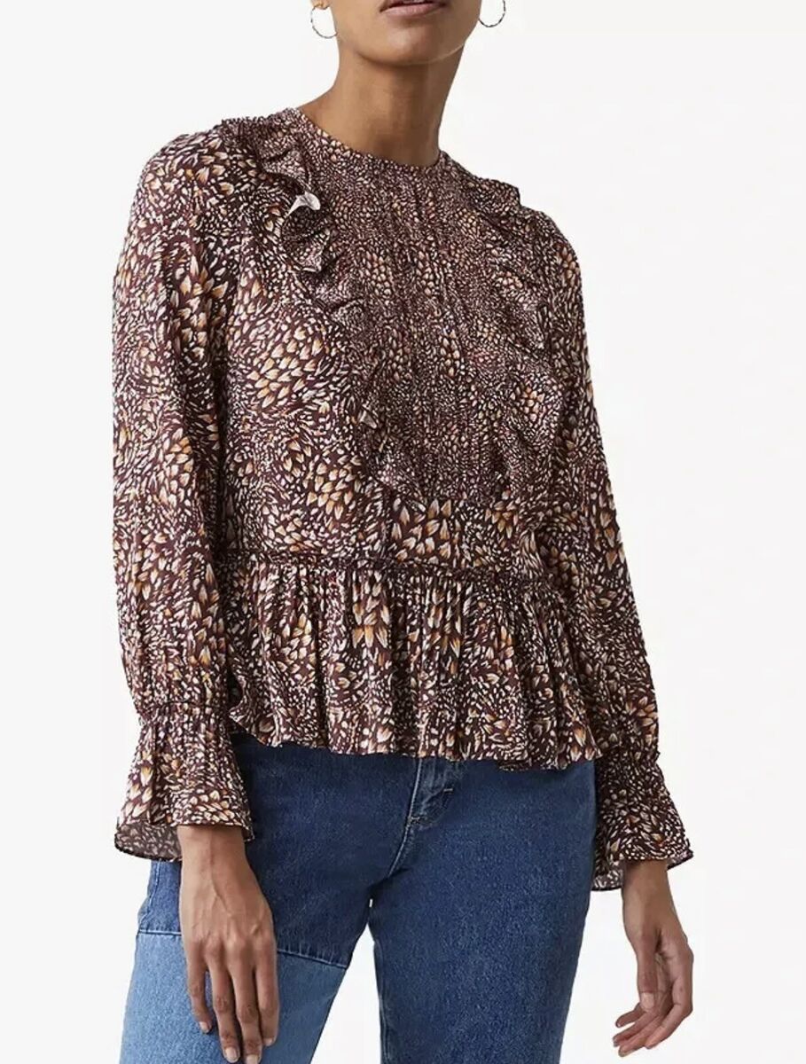 Faith Chiffon Bubble Sleeve Blouse Faith Chiffon Bubble Sleeve Blouse