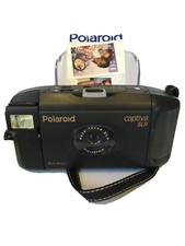 Polaroid Captiva SLR Camera/Manual Worked When Last Used Not Tested 93 Vintage