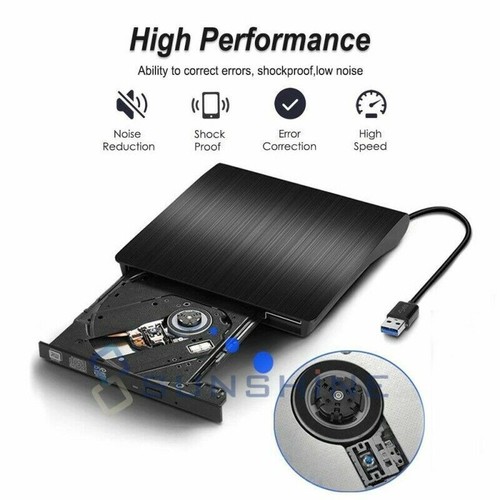 Combo de Quemador de disco Lector De DVD CD USB 3.0 Externo Para Laptop PC - Picture 3 of 12