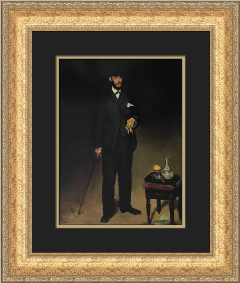 Edouard Manet Portrait of Theodore Duret Custom Framed Print | eBay