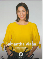 Samantha Viana - Rote Rosen - Autogrammkarte ...