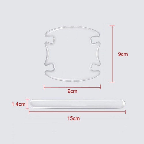 Protector adhesivo antiarañazos para manija de puerta de coche 8 piezas accesorios adornos - Imagen 11 de 12
