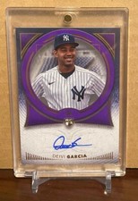 Deivi Garcia 2021 Topps Definitive Purple Rookie Autograph #/10 Yankees Brewers