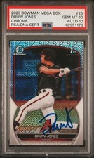 2023 Bowman Chrome Druw Jones Mojo Auto PSA 10/10 Gem Mint
