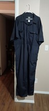 Key Mechanics/ Work Coveralls Size 2XLR Short Sleeve Dark Blue