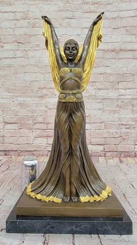 Balletto russo Art Deco bronzo ballerina Ayouta secondo Demetre H Chiparus Decor - Foto 2 di 10