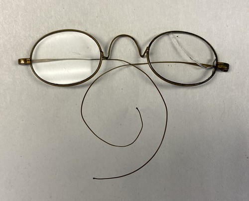 Antique Eye Glasses Marked 14k Gold Frame c.1800 ~ Need New Lenses (WW3) - Picture 3 of 10
