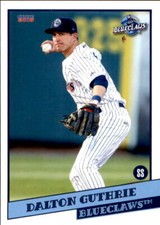 2018 Lakewood BlueClaws Choice #11 Dalton Guthrie Sarasota Florida Baseball Card