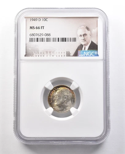 1949-D Roosevelt Dime MS66 FT NGC *8834