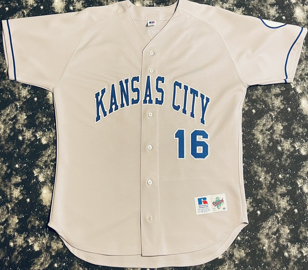 Maillot Vintage Kansas City Royals - MLB - Homme Taille XL - Gris - Occasion