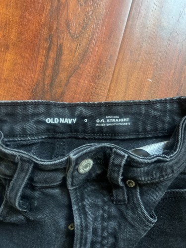 Pantaloncini neri Old Navy donna OG dritti sbiaditi taglia 0 vita alta anni 90 estivi classici - Foto 3 di 8