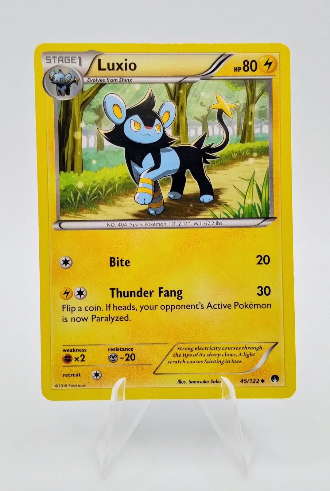 Luxio 45/122 XY BREAKpoint 2016 Pokemon Card