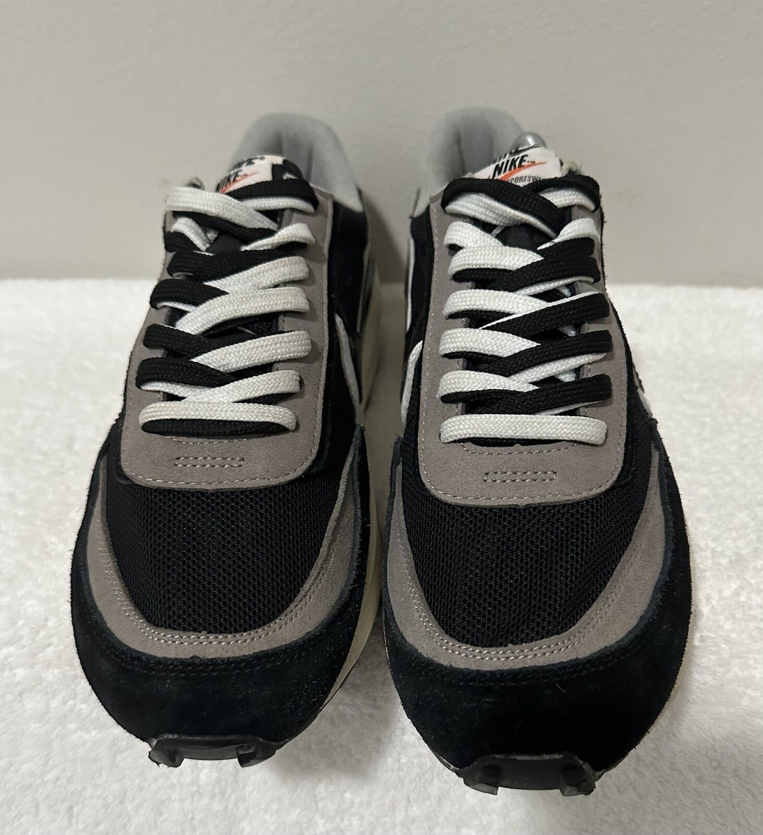 Sacai Nike LD Waffle Black Grey White Size 11 BV0073-001 ✈️SHIPS