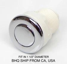 SPA PEDICURE PARTS AIR SWITCH/ PUSH BUTTON/ AIR BUTTON CHROME COVER