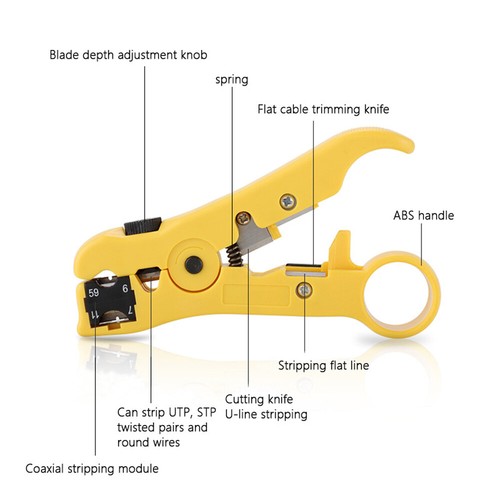 Crimping Pliers LAN Network Repair Tool Kit Cable Tester Crimp RJ45/11/12 Z3D0 - Picture 10 of 12