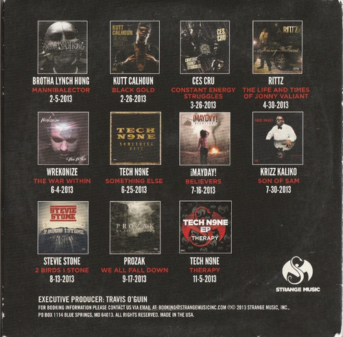 STRANGE MUSIC rap BROTHA LYNCH HUNG TECH N9NE KUTT CALHOUN CES CRU RITTZ PROZAK! - Picture 2 of 2
