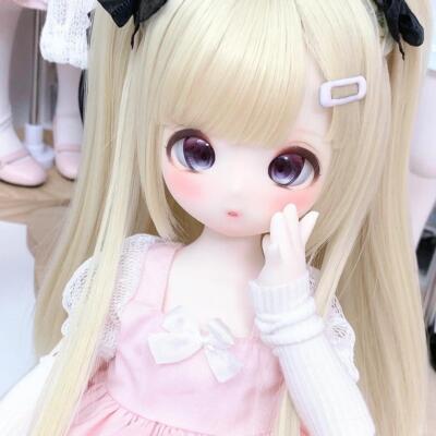 1/4 BJD Doll Bare Body Lovely Bear Girl SD with Face Makeup Eyes Movable Gifts