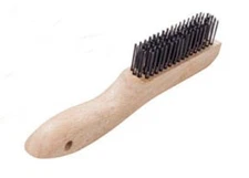 Magnolia Brush 4-S Shoe Handle Wire Scratch Brush 10" - Carton of 12