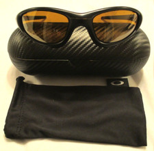 OAKLEY STRAIGHT JACKET MINT  MATTE BLACK W GOLD IRIDIUM GOLD O ICONS SUNGLASSES