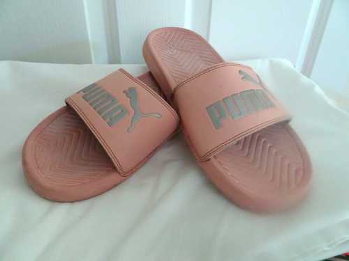 puma pink sandals