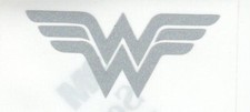 Highly Reflective Silver Wonder Woman Logo Fire Helmet Window Decal