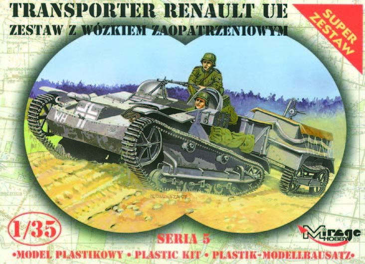 Mirage Hobby 35514 - 1:35 Renault UE + Universal Transport Trailer