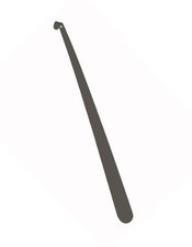 SHIPPED from USA  Silver 23" Long Stiff Metal SHOE HORN  GETS SHOES ON Easy 