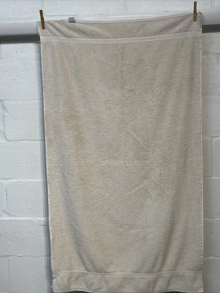 Toalla de baño vintage de algodón peinado Cannon - 52x30 beige - Hecha en EE. UU. - Foto 4 de 4