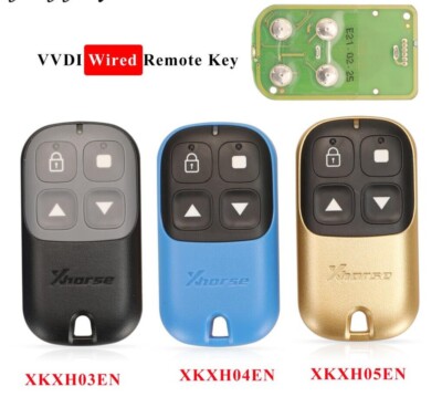 Fits Xhorse XKXH03EN XKXH04EN XKXH05EN Garage Complete Transponder Remote Key