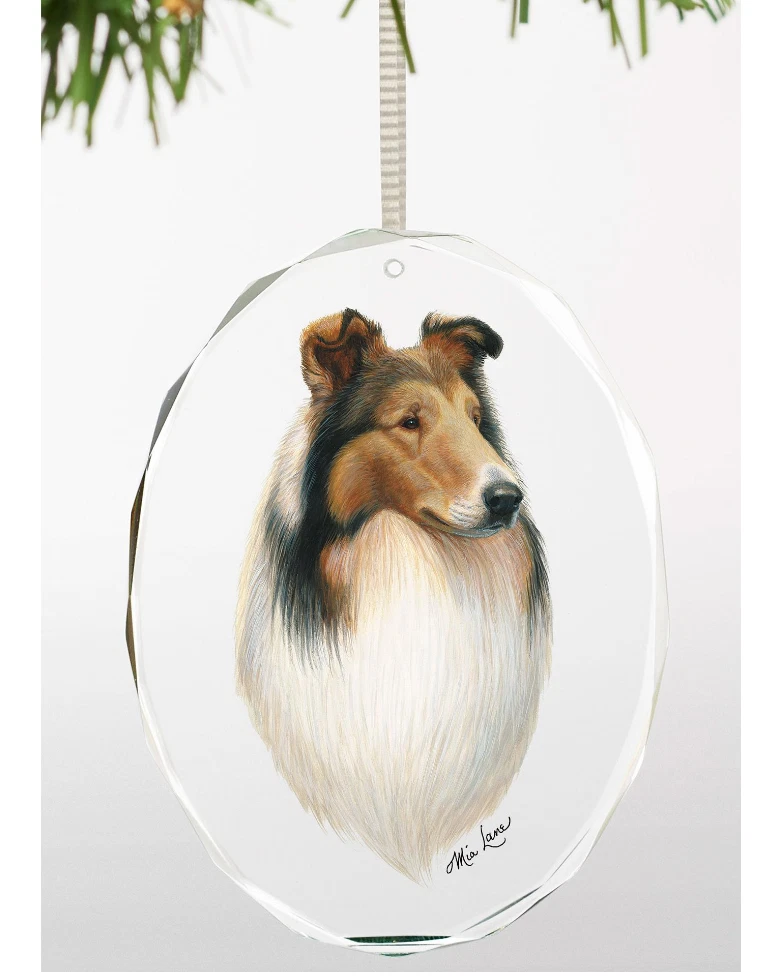 Rough online collie ornaments