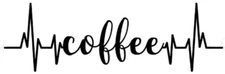 Vinyl Decal for Window - Coffee Pulse