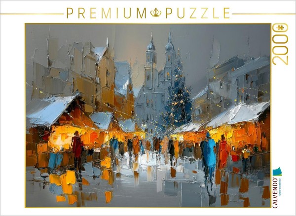 Calvendo Puzzle Germany - Picturesque Christmas Market | 2000 Pieces, Finished S-image
