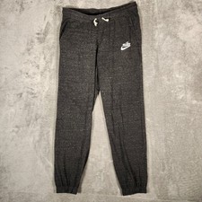 Nike Gym Vintage Joggers Womens Medium Charcoal Gray CJ1793-010 Sweatpants