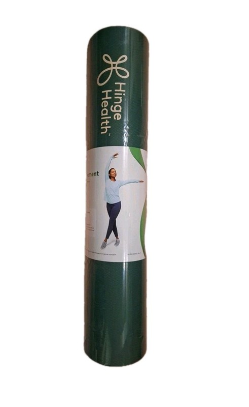 Hinge Health Yoga Exercise Gym Green Mat - New