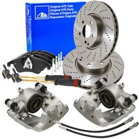 Ate Bremsscheiben 322Mm BeläGe Wako + Bremssattel Vorne FüR Mercedes W204 W212