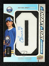 2022 Upper Deck SP Game Used Draft Day Marks 6/35 Owen Power #DDM-OP Auto 1kx2