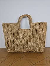 Vintage Cappelli Straworld Inc Large Tote Bag Beach Vacation Woven Lined EUC 