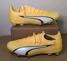 Puma Ultra Ultimate FG/AG Soccer Cleats Womens 9 Yellow 107507-04 Lightweight