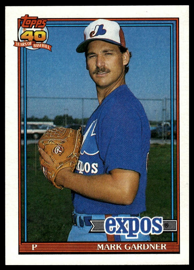 1991 Topps #757 Mark Gardner Montreal Expos