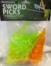 Franmara Translucent Cocktail Sword Picks, 160ct., FREE SHIPPING!